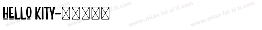 hello kity字体转换